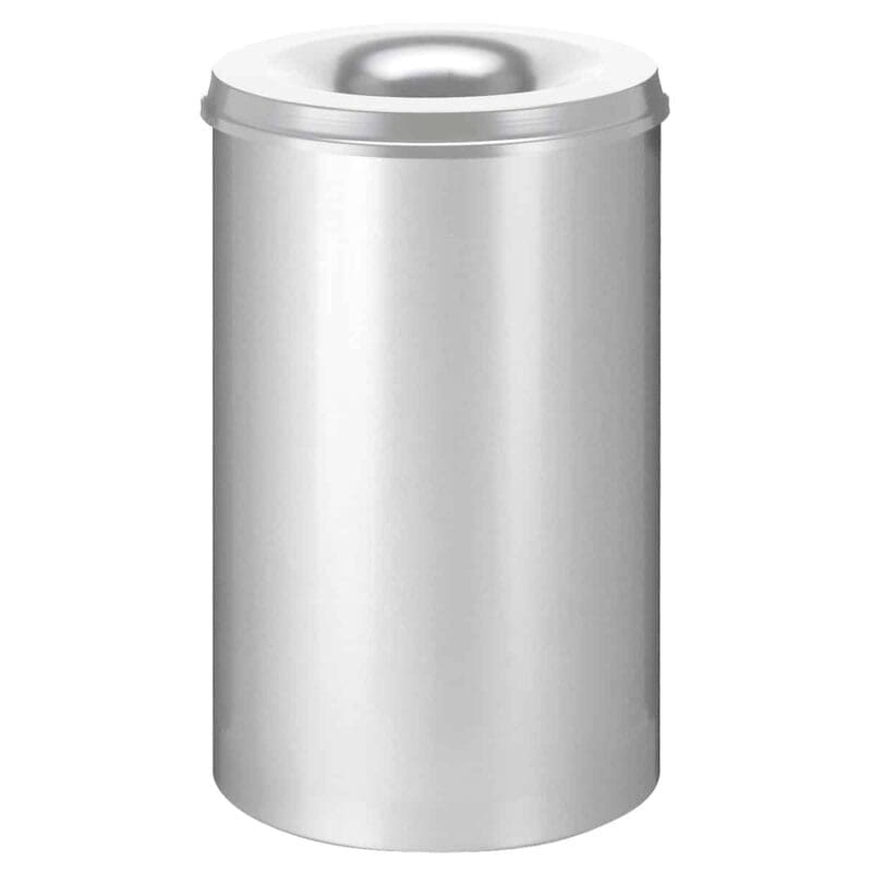 Vlamdovende papierbak 110 liter zilver - VB 111000