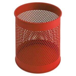 Geperforeerde papierbak 15 liter rood - VB 270620 - Afbeelding 3