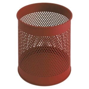 Geperforeerde papierbak 15 liter rood - VB 270620
