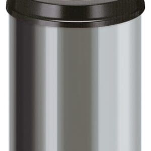 Vlamdovende papierbak 15 liter RVS, zwart - VB 101504 - Afbeelding 3
