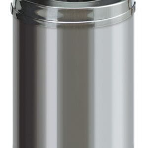Vlamdovende papierbak 15 liter RVS - VB 101504 - Afbeelding 2