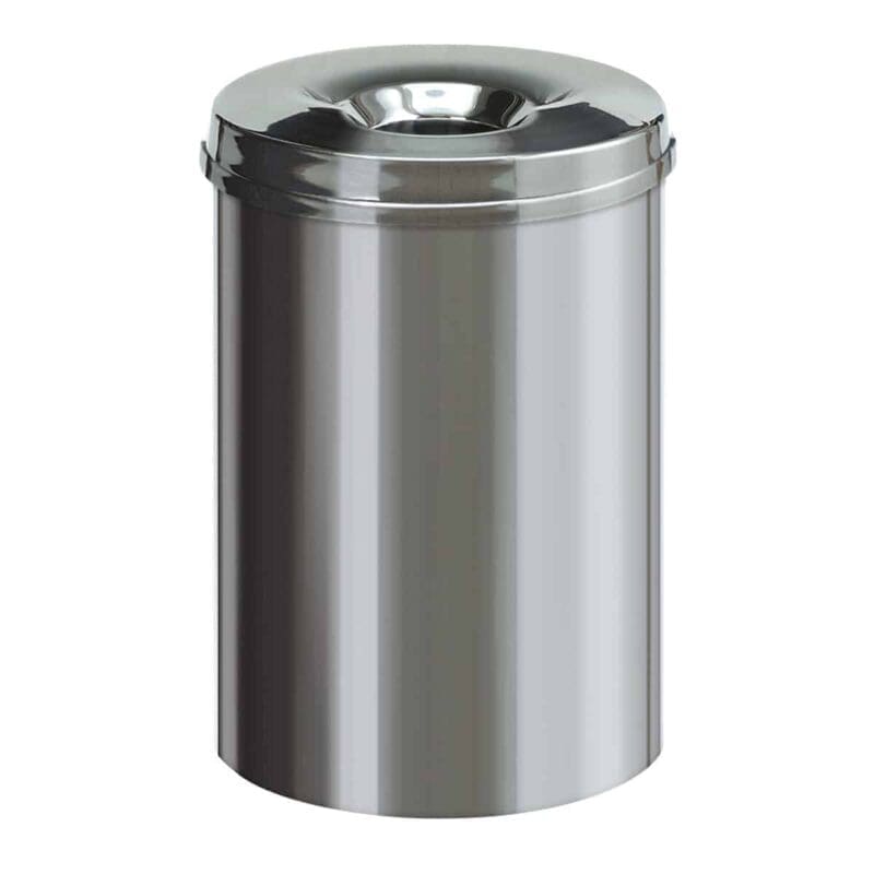 Vlamdovende papierbak 30 liter RVS - VB 103004