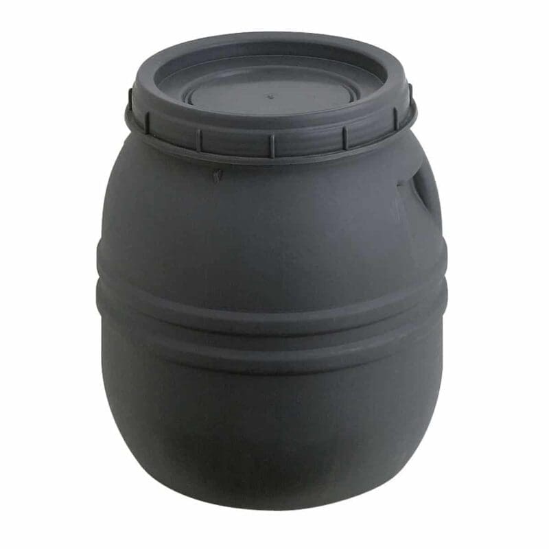 Ton met draaideksel 70L grijs - VB 200043
