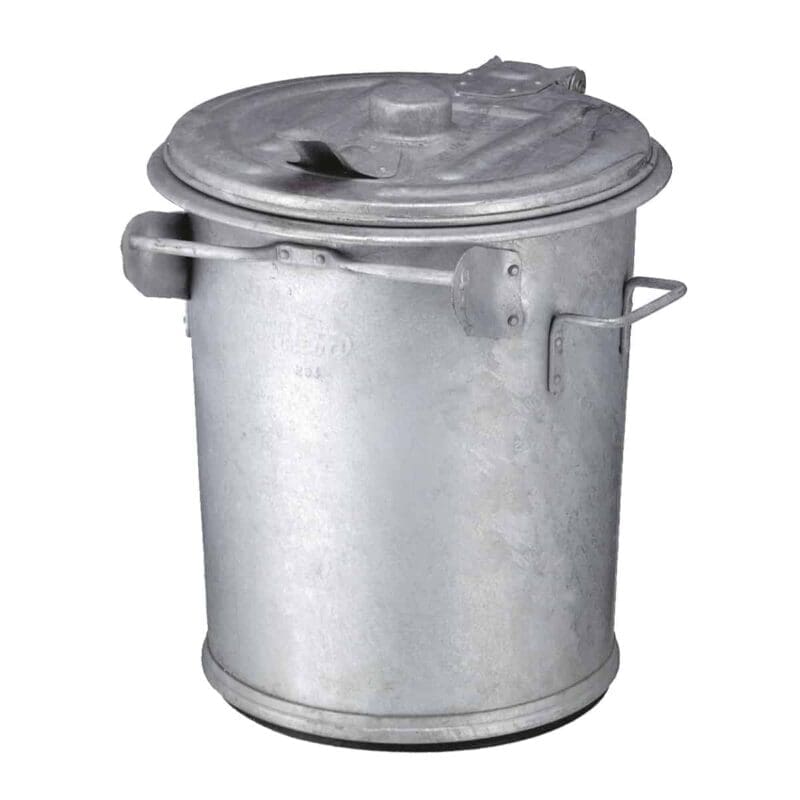Staalverzinkte afvalbak 70 liter verzinkt - VB 700800