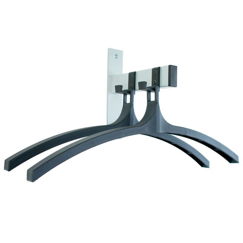 Wandgarderobe HIQ 2 hangers zwart, aluminiumgrijs - VB 034239
