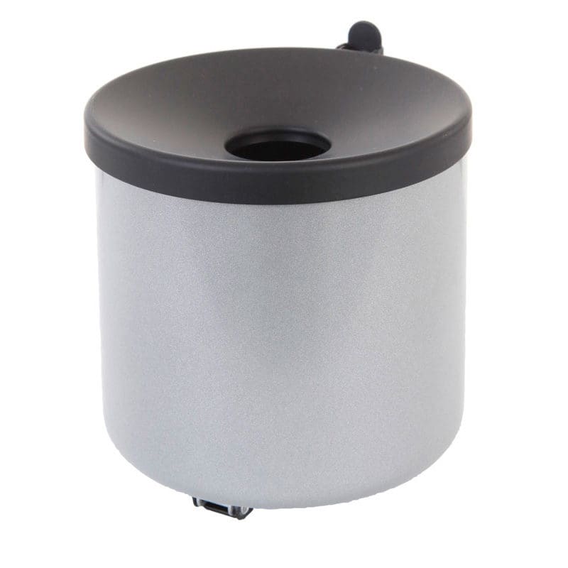 Vlamdovende wandasbak aluminium, zwart - VB 150004