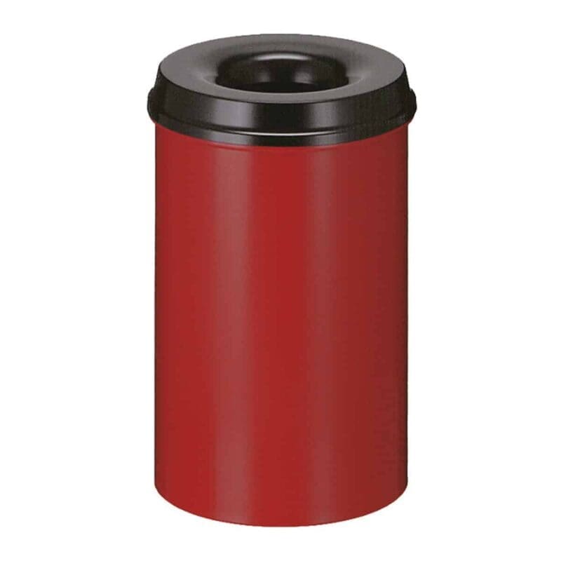 Vlamdovende papierbak 20 liter rood, zwart - VB 102500