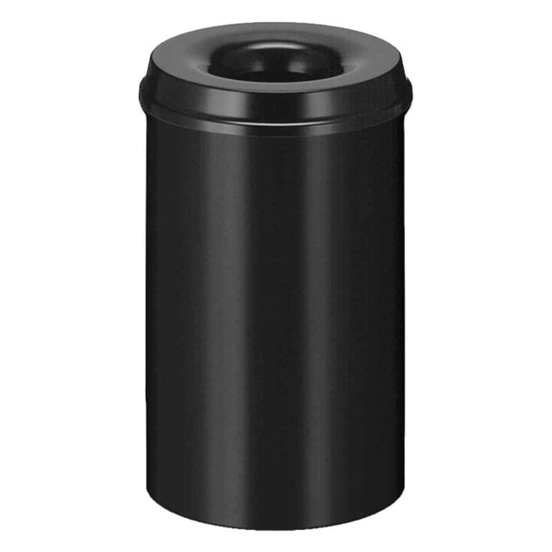 Vlamdovende papierbak 20 liter zwart - VB 102500