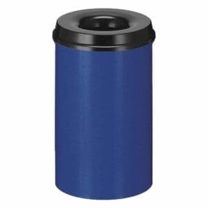 Vlamdovende papierbak 20 liter blauw, zwart - VB 102500
