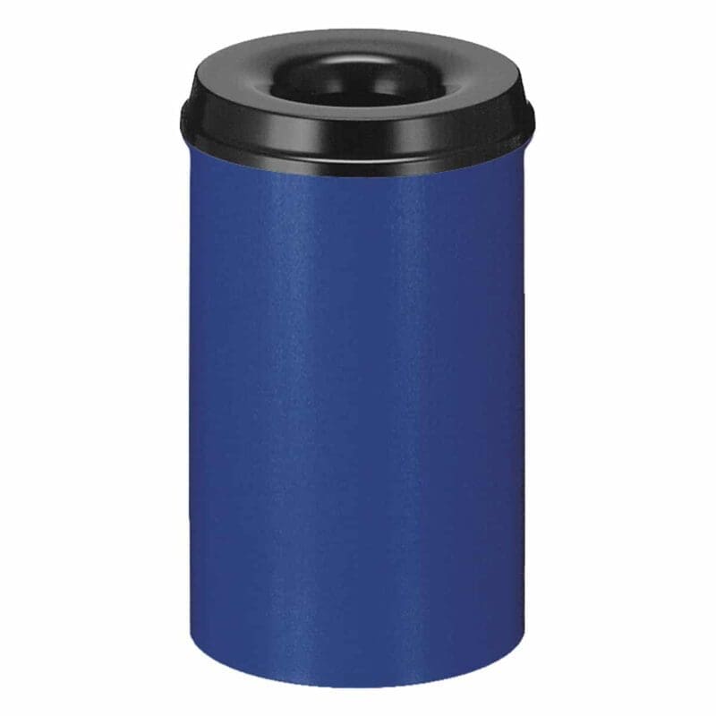 Vlamdovende papierbak 20 liter blauw, zwart - VB 102500