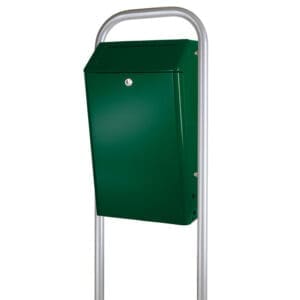 Buitenafvalbak met klep 50 liter groen - VB 888001