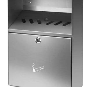 Wandasbak met dak RVS - VB 041008 - Afbeelding 2