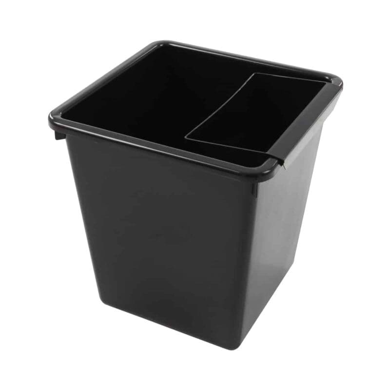 Vierkant tapse papierbak 27 liter zwart - VB 045426 - Afbeelding 3