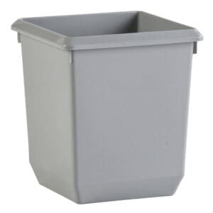 Vierkant tapse papierbak 21 liter grijs - VB 045457 - Afbeelding 10