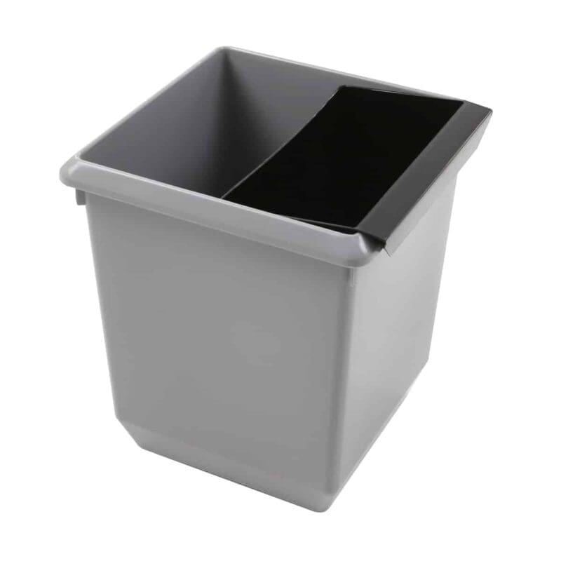 Vierkant tapse papierbak 21 liter grijs - VB 045457 - Afbeelding 3