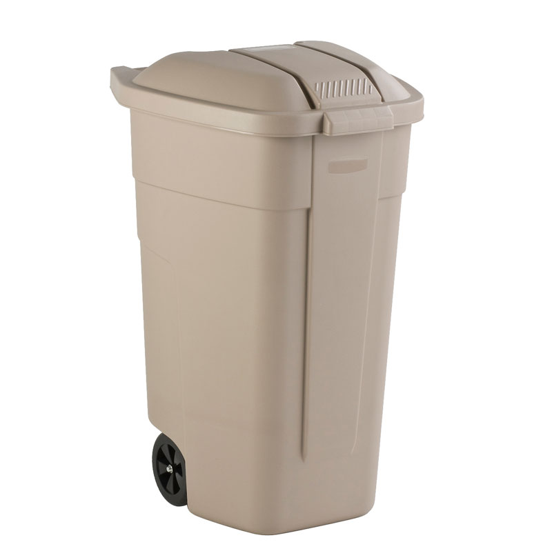 Mobiele container 110 liter beige, beige - VB 002900