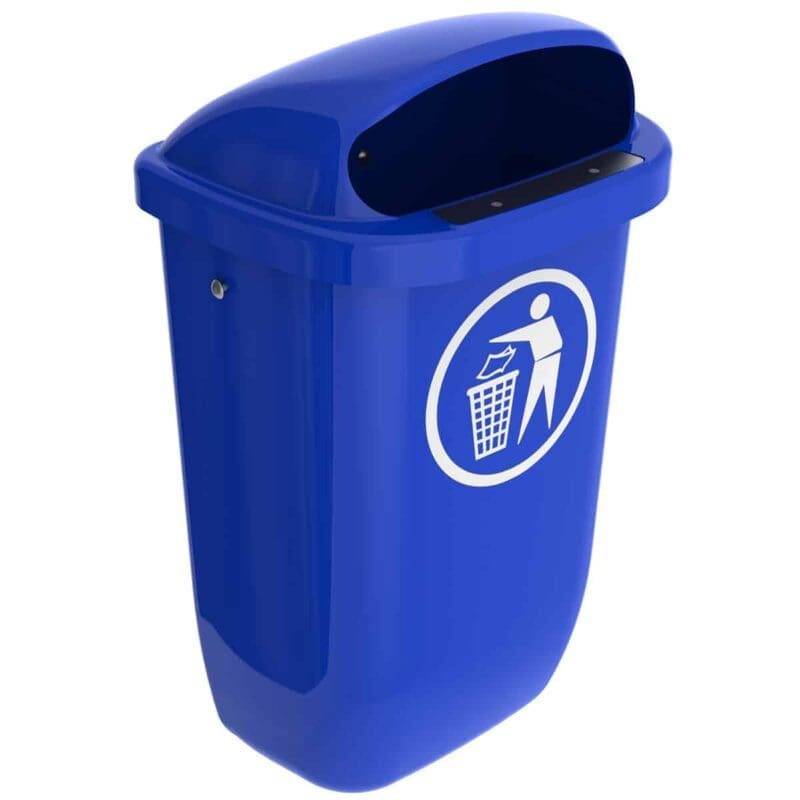 Afvalbak DIN-PK 50 liter blauw - VB 049806