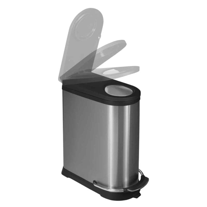 EKO Viva Recycling pedaalemmer 20+16L Mat-RVS FPP - VB 924836 - Afbeelding 2