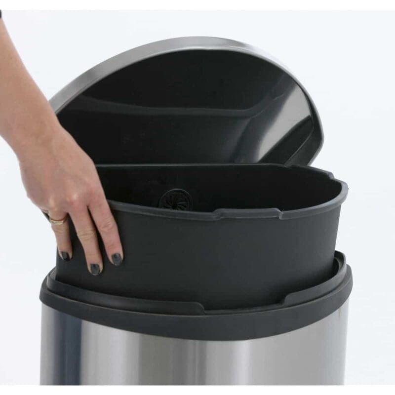Shell Bin pedaalemmer 30 liter mat RVS - VB 921830 - Afbeelding 2