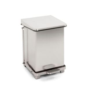 Industriële pedaalemmer 27 liter mat RVS - VB 058082 - Afbeelding 4