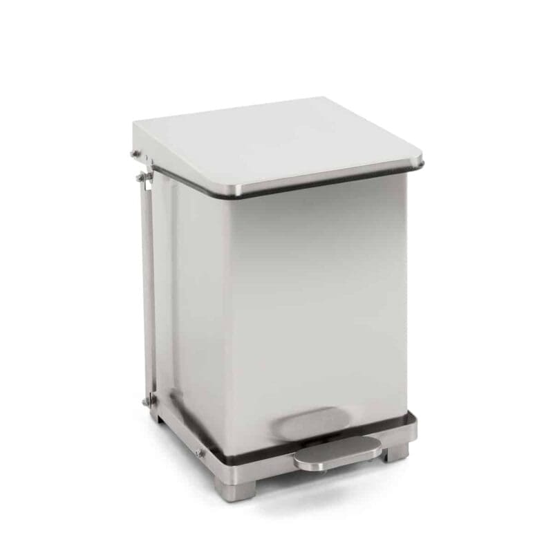 Industriële pedaalemmer 27 liter mat RVS - VB 058082