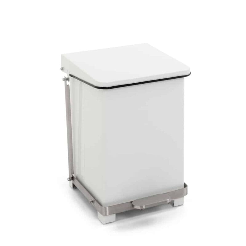 Industriële pedaalemmer 27 liter wit - VB 058099