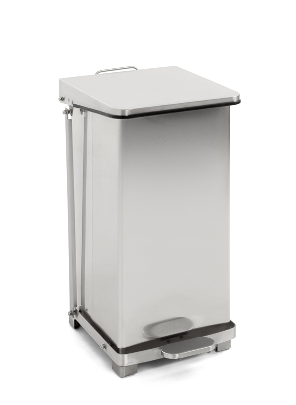 Industriële pedaalemmer 45 liter mat RVS - VB 058105