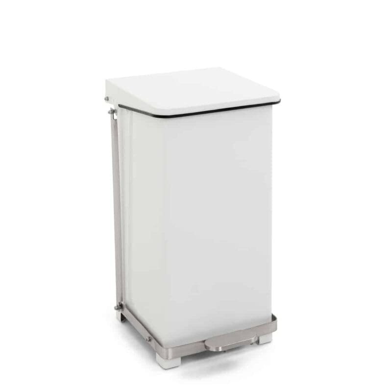 Industriële pedaalemmer 45 liter wit - VB 058112