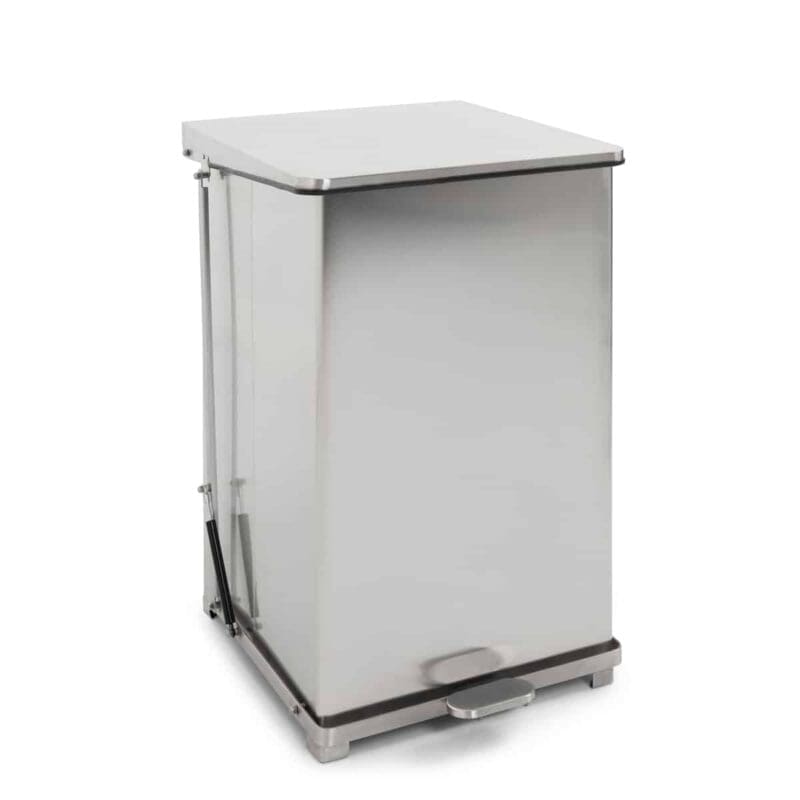 Industriële pedaalemmer 152 liter mat RVS - VB 058143