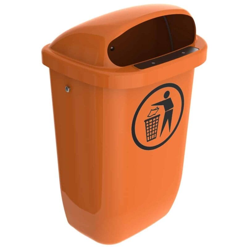 Afvalbak DIN-PK 50 liter oranje - VB 061556