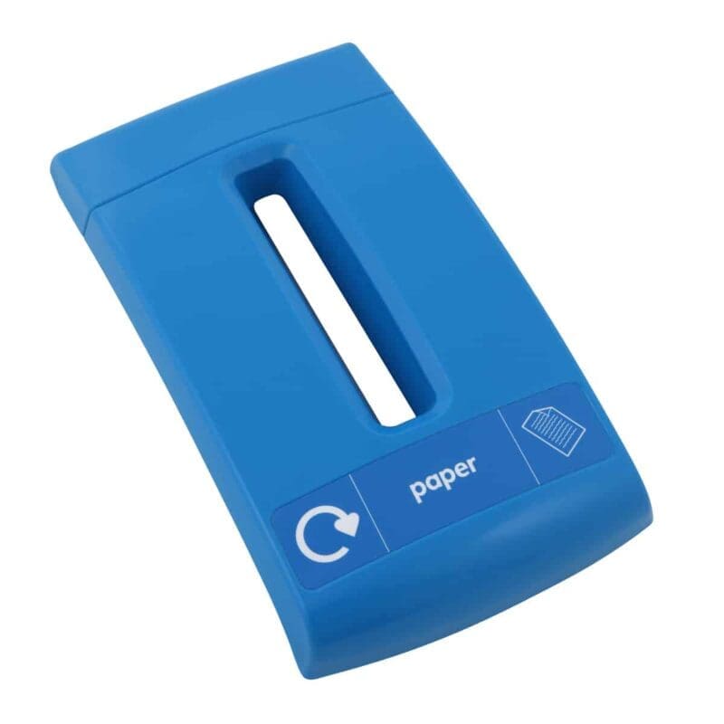 Papierdeksel Envirobin blauw - VB 063826