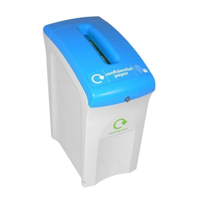 Mini Confidential Paper Envirobin 55 liter grijs, blauw - VB 063833