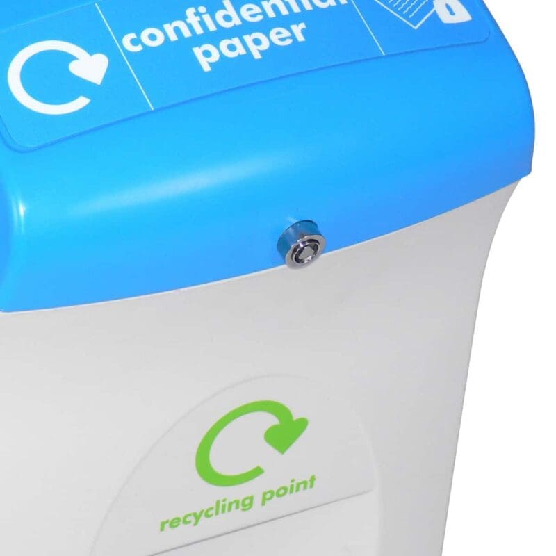 Mini Confidential Paper Envirobin 55 liter grijs, blauw - VB 063833 - Afbeelding 2