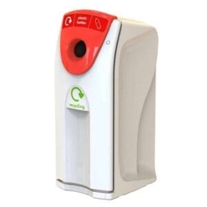 Maxi Envirobin met flessenopening 140 liter grijs, rood - VB 063949