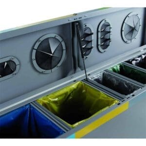 Afvalscheidingsunit Five-Chamber grijs - VB 183401 - Afbeelding 3