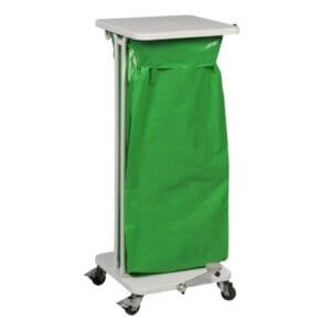 Afvalbak met deksel en voetpedaal 120 liter wit - VB 183432 - Afbeelding 2