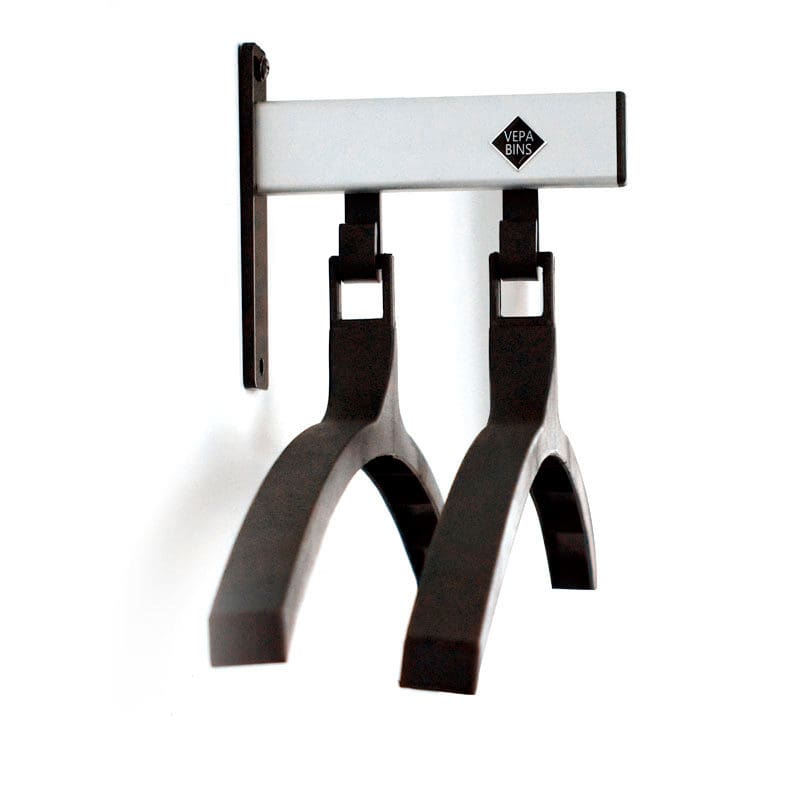 Pro-line Wandgarderobe 2 hangers grijs, zwart - VB 184057