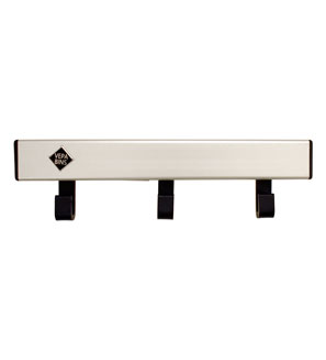 Pro-line Wandgarderobe 3 haken grijs, zwart - VB 184095