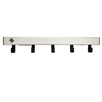 Pro-line Wandgarderobe 5 haken grijs, zwart - VB 184101