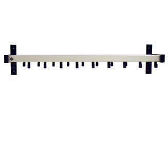 Pro-line Wandgarderobe 19 haken grijs, zwart - VB 184125