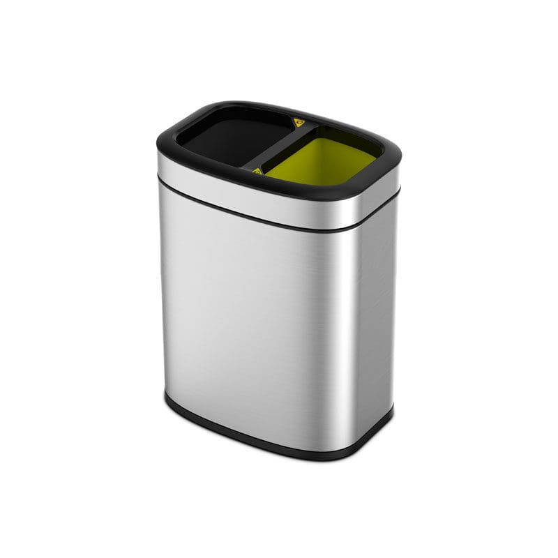 OLI-Cube Open Top Bin 10+10 liter mat RVS - VB 903621