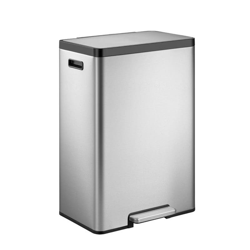 EcoCasa 2 pedaalemmer 30 liter mat RVS - VB 913830