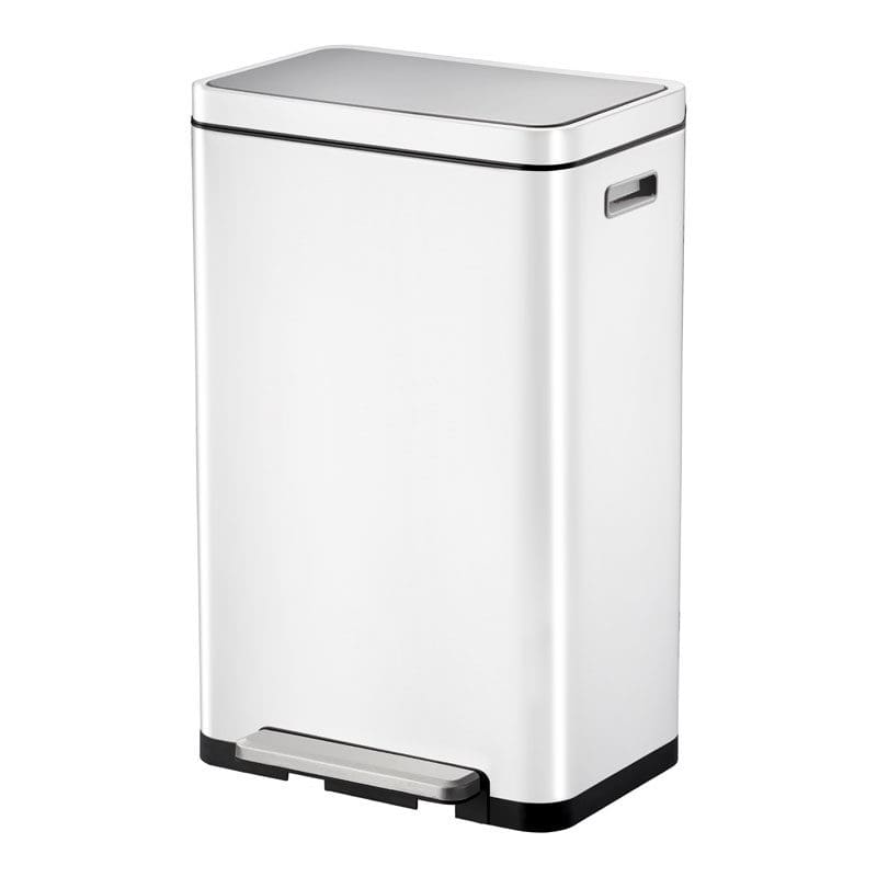 X-Cube pedaalemmer 30 liter wit, mat RVS - VB 936830