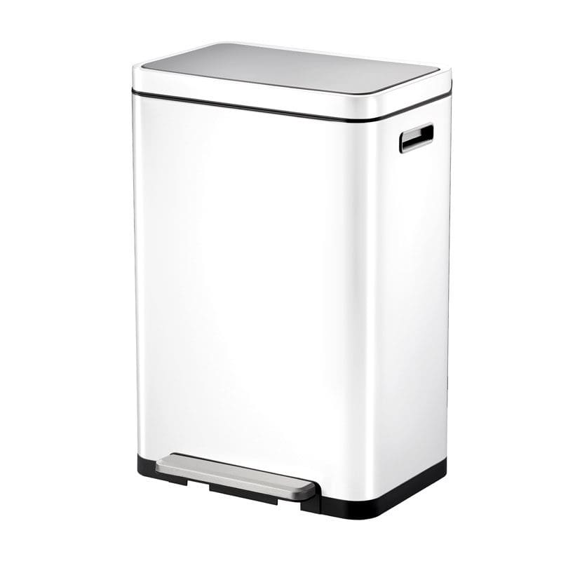 X-Cube pedaalemmer 45 liter wit, mat RVS - VB 936845