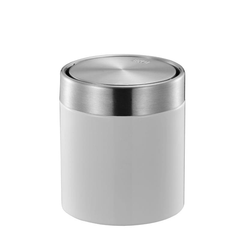 Fandy Tafelafvalbak 1,5 liter wit, mat RVS - VB 920481