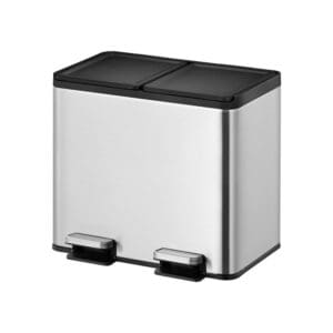 Essential splitted Recycler pedaalemmer 10+10 liter mat RVS - VB 822920 - Afbeelding 2
