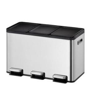 Essential splitted Recycler pedaalemmer 3x10 liter mat RVS - VB 822930 - Afbeelding 2