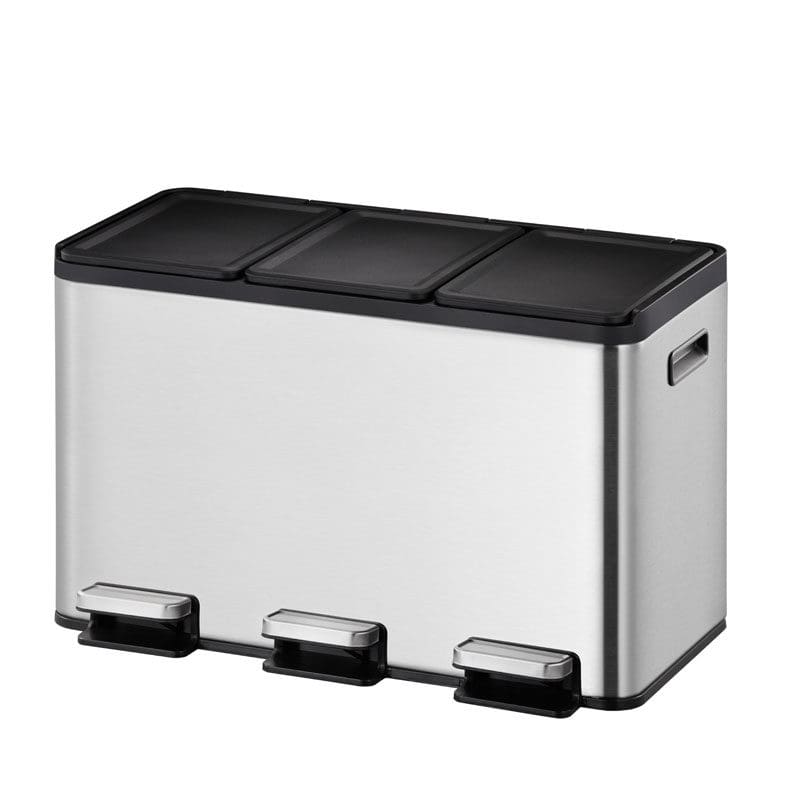 Essential splitted Recycler pedaalemmer 3x10 liter mat RVS - VB 822930
