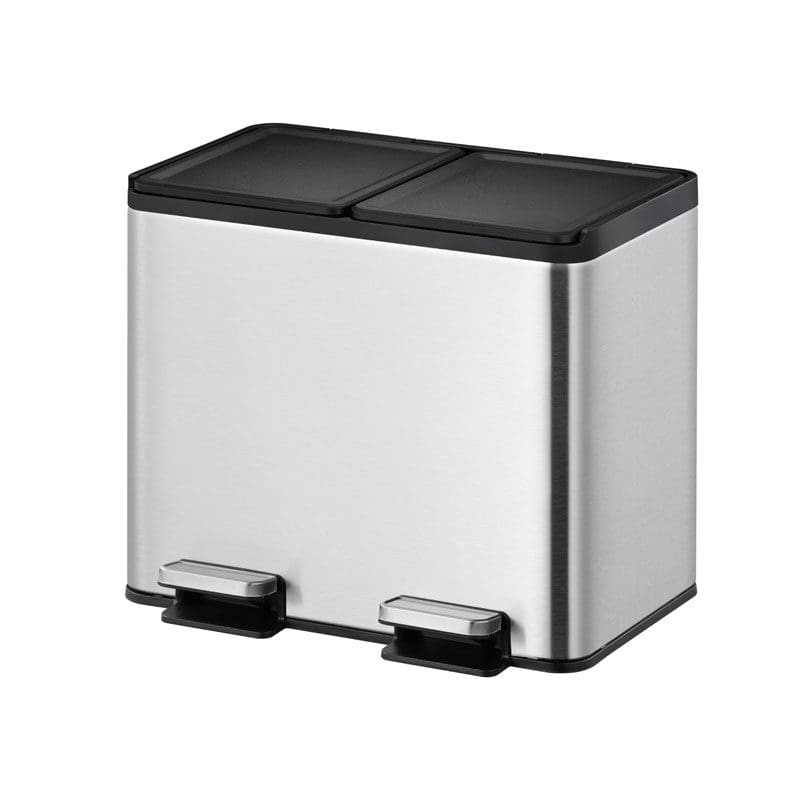 Essential splitted Recycler pedaalemmer 15+15 liter mat RVS - VB 822931
