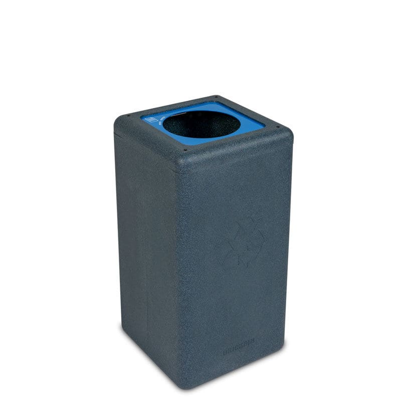 Circulaire Afvalbak Paper 65 liter grijs, blauw - VB 192380